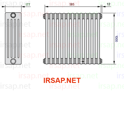 Радиатор IRSAP Tesi 51000/13 T14 CL 01